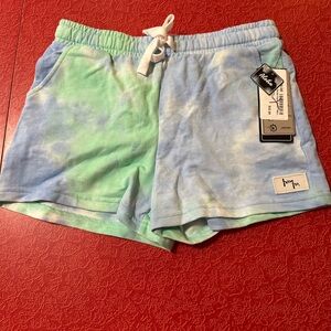 ValSurf  cotton tie-dye style elastic waist shorts for girls